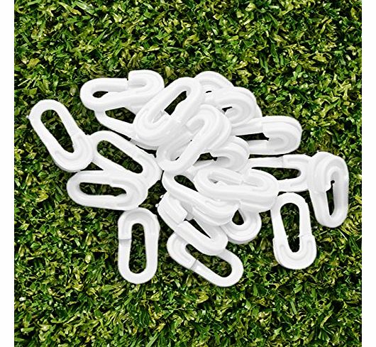 Football Goal Net - ``Quick Clips`` (Pack Of 80) [Net World Sports]